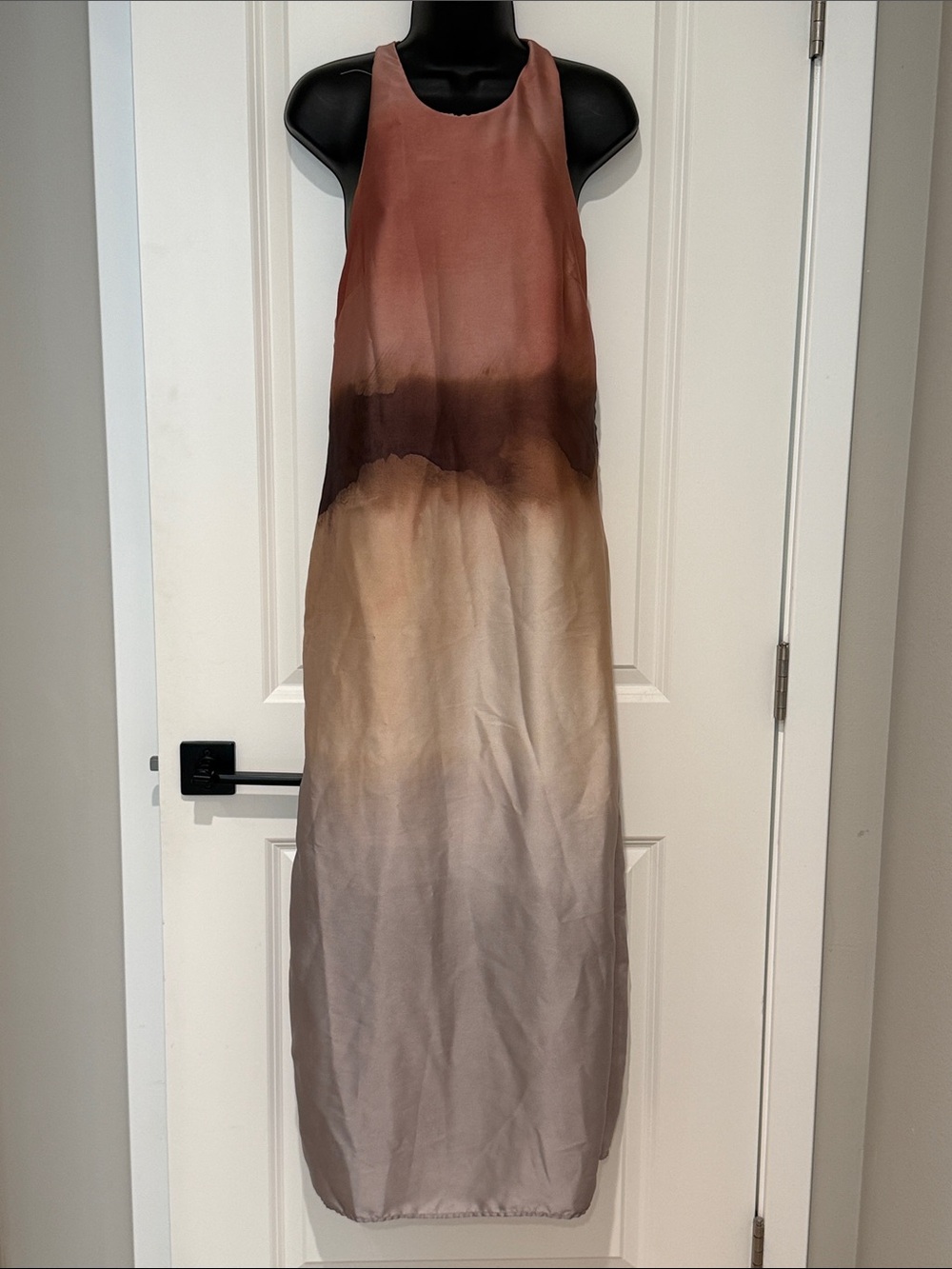 Mango Selection Gradient Watercolor Halter Long Dress - Picture 1 of 10